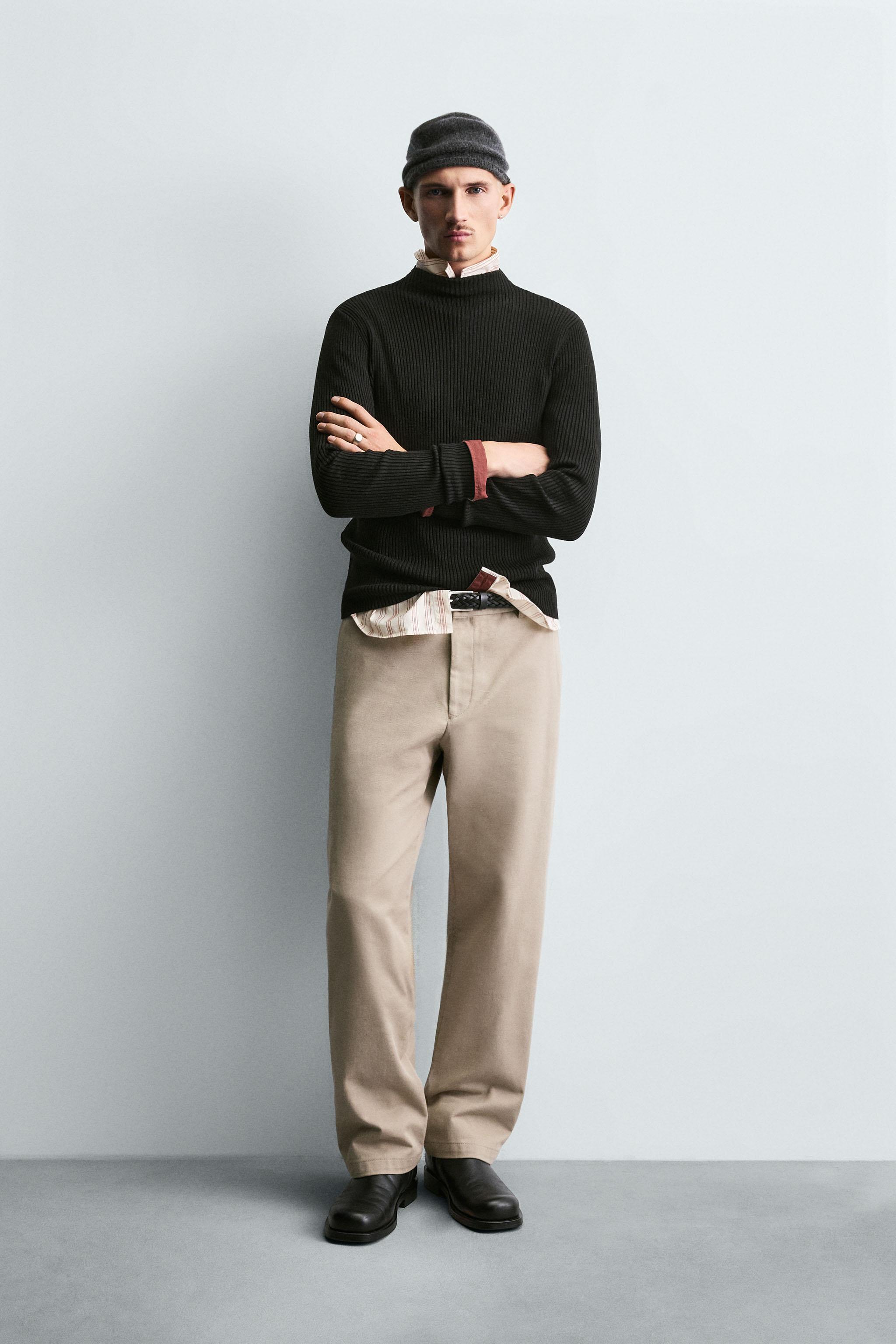 RIB MOCK NECK JUMPER